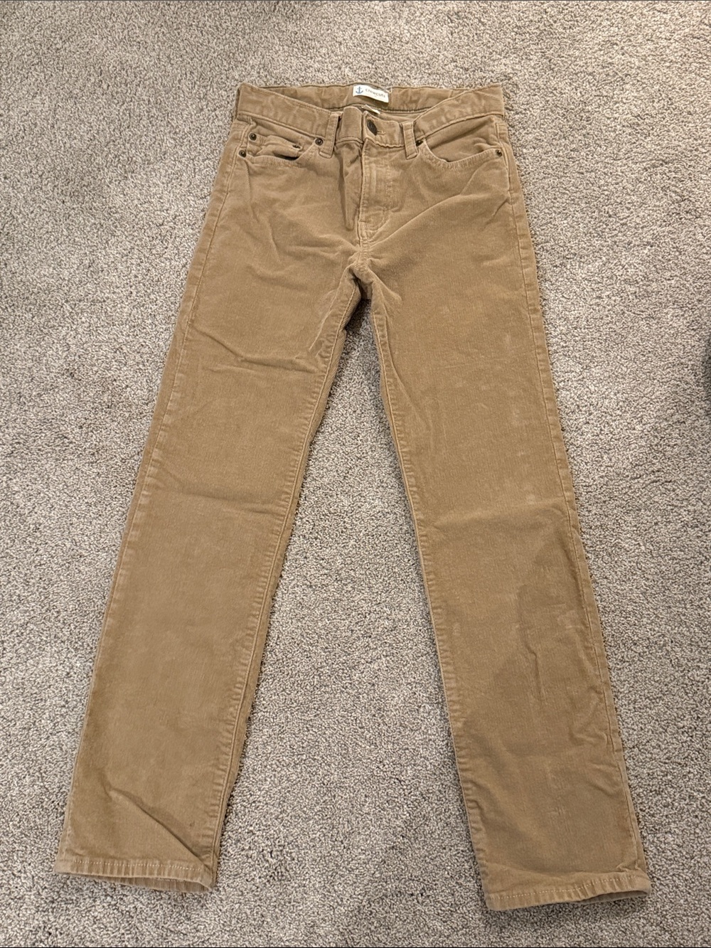 J Crew Crewcuts Tan Corduroy Straight-Leg Pants